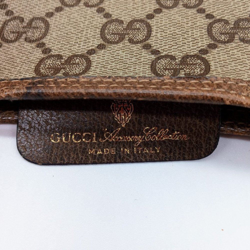 Vintage Gucci Sherry Line Guccissima Monogram Leather Tote Laptop Bag Brown - Picture 4 of 13